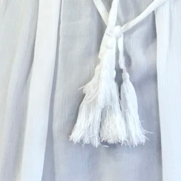 Bailey & Chloe Boho Embroidered Tunic Top Fringe M - Picture 8 of 8